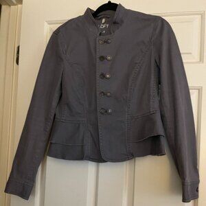 Loft Naru collar gray vintage jacket 4P